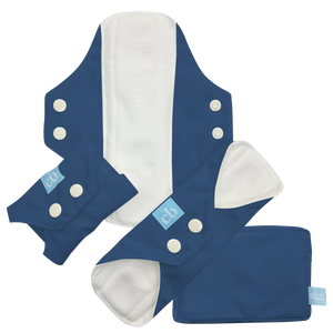 3 Feminine Pads - Dark Blue