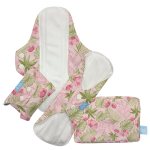 3 Feminine Pads - Pink Forest