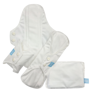 3 Feminine Pads - White