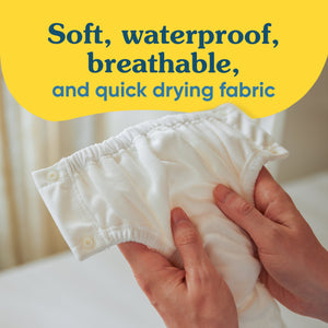 Reusable Swim Diaper Snaps - The Whale on White