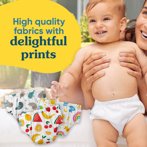 Reusable Swim Diaper Snaps - White
