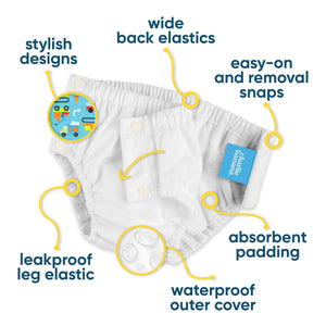 Reusable Training Pants Snaps - Cotton Bliss