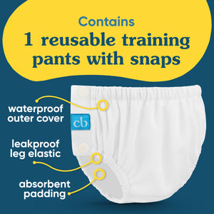 Reusable Training Pants Snaps - Pink Forest