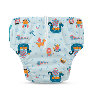 Reusable Swim Diaper Drawstring - The Vikings