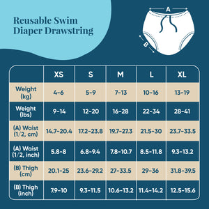 Reusable Swim Diaper Drawstring - The Vikings