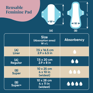 3 Feminine Pads - Seally