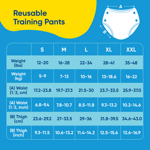 Reusable Training Pants Snaps - Pink Forest
