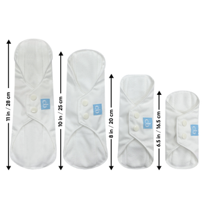 3 Feminine Pads - White